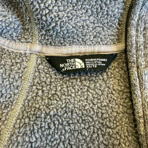 The North‎ Face Purple Full Zip Fleece Lined Hooded Sweater Womens XS - Picture 4 of 7